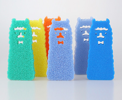 Laine de silicone pour le nettoyage de la cuisine en forme d'alpaga