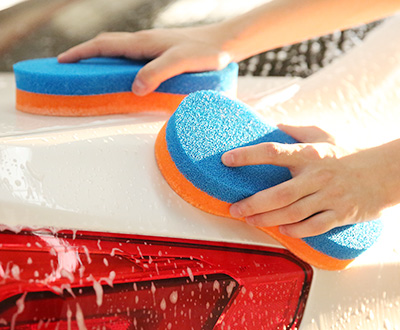 Éponge de lavage de voiture en silicone de type 8