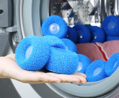 Boule de lavage ronde en silicone